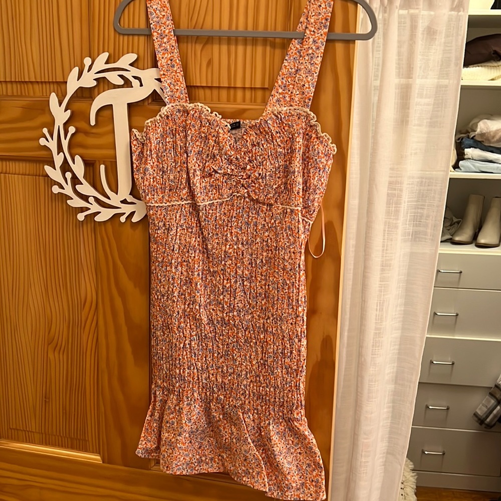 NEW ZARA FLORAL MINI DRESS